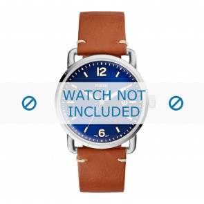 Uhrenarmband Fossil FS5325 Leder Cognac 22mm