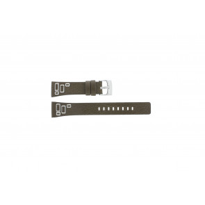 Fossil Uhrenarmband JR-9519 Leder Braun 20mm