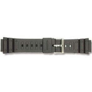 Uhrenarmband Universal P103 Kautschuk Schwarz 18mm