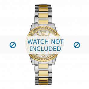Guess Uhrenarmband W0705L4 Sassy Metall Zweifarbig 18mm
