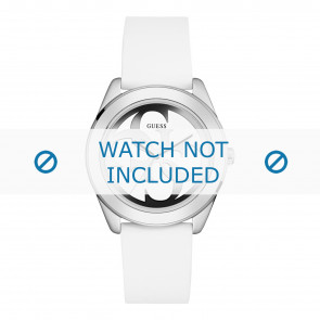 Guess Uhrenarmband W0911L1 G Twist Kunststoff Weiss 20mm