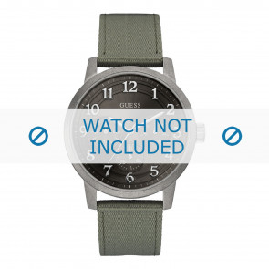 Guess Uhrenarmband W0975G4 Textil Grün 22mm + grünen nähte