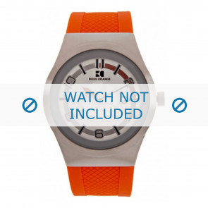 Uhrenarmband Hugo Boss HB-155-1-14-2390 / HO1512693 Silikon Orange 20mm