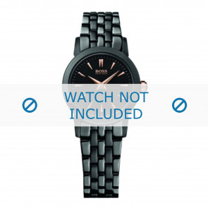 Hugo Boss Uhrenarmband HB-194-3-34-2550 / HB1502343 Metall Schwarz