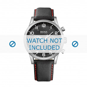 Uhrenarmband Hugo Boss HB-199-1-14-2570-HB1512919 Segeltuch Schwarz 22mm