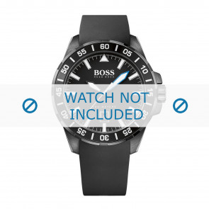 Uhrenarmband Hugo Boss HB-271-1-96-2805-HB1513229 Kautschuk Schwarz 22mm