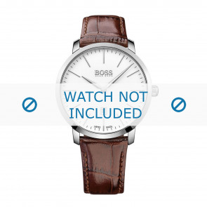 Uhrenarmband Hugo Boss HB-273-1-14-2823 / HB1513255 Kroko leder Braun 21mm