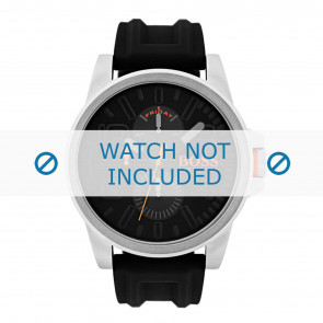 Hugo Boss Uhrenarmband HO1550006 / HO1550007 Kautschuk Schwarz