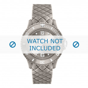Ice Watch Uhrenarmband 007272-5 Leder Grau 20mm