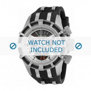 Invicta Uhrenarmband 17464 Kunststoff Schwarz