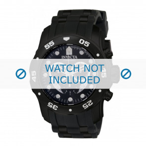 Invicta Uhrenarmband 6986-INV Kunststoff Schwarz
