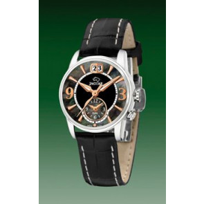 Uhrenarmband Jaguar J624-5 / J624-C Leder Schwarz 16mm