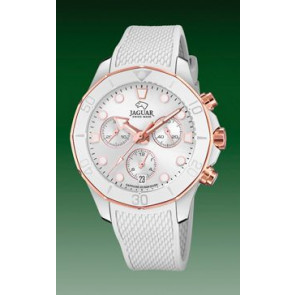 Uhrenarmband Jaguar J890.1 Kautschuk Weiss