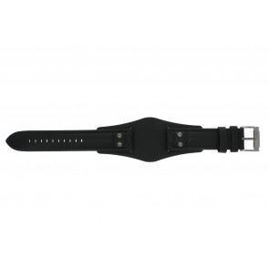 Uhrenarmband Fossil JR1472 Leder Schwarz 22mm