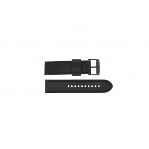 Uhrenarmband Fossil JR1520 Leder Schwarz 24mm