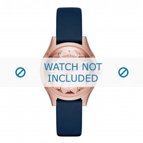 Uhrenarmband Karl Lagerfeld KL1632 Leder Blau 16mm