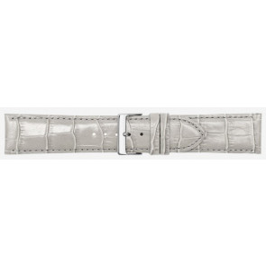 Uhrenarmband Poletto 454S.12A.24 Leder Grau 24mm
