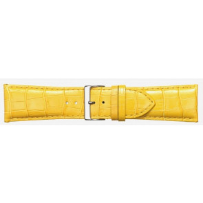 Uhrenarmband Poletto 454S.13.24 Leder Gelb 24mm