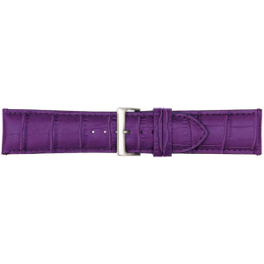 Uhrenarmband Poletto 454S.11.24 Leder Violett 24mm