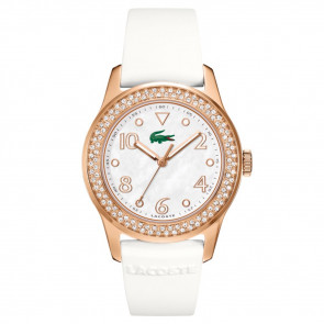 Lacoste Uhrenarmband 2000648 / LC-11-3-34-2256S Kautschuk Weiss 20mm