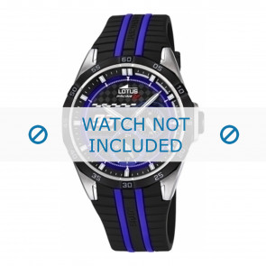 Uhrenarmband Lotus 18259/2 Kautschuk Schwarz 22mm
