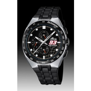 Uhrenarmband Lotus 18238 / 18238-1 Kautschuk Schwarz 28mm
