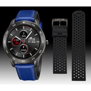 Uhrenarmband Lotus 50012/2 / BC10959 Leder Blau