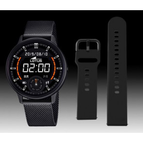 Uhrenarmband Lotus 50016/1 / BA04504 Milanese Schwarz