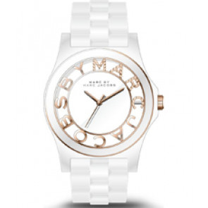 Uhrenarmband Marc by Marc Jacobs MBM8665 Kunststoff Weiss 20mm