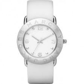 Uhrenarmband Marc by Marc Jacobs MBM1136 Leder Weiss 20mm