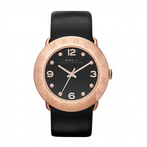 Uhrenarmband Marc by Marc Jacobs MBM1225 Leder Schwarz 20mm