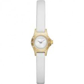 Uhrenarmband Marc by Marc Jacobs MBM1344 Leder Weiss 7mm