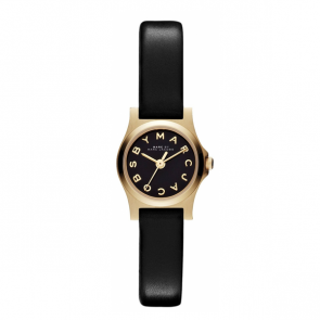 Uhrenarmband Marc by Marc Jacobs MBM1345 Leder Schwarz 7mm