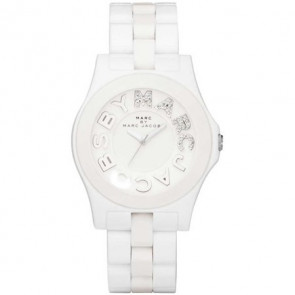Uhrenarmband Marc by Marc Jacobs MBM4523 Kunststoff Weiss 20mm