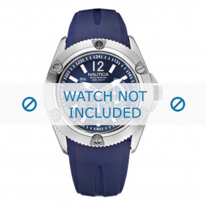 Nautica Uhrenarmband A19000 Kautschuk Blau