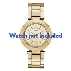 DKNY Uhrenarmband NY-2286 Stahl Gold (Doublé) 18mm