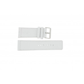 Uhrenarmband Universal OOZOO-WIT-28MM Leder Weiss 28mm