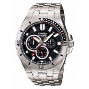 Uhrenarmband Casio MTD-1072 / 10427211 Stahl Schwarz 22mm