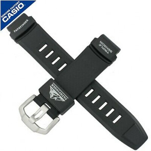 Casio Uhrenarmband 10332894 Kunststoff Schwarz 18mm