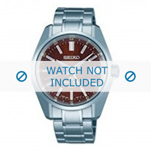 Seiko Uhrenarmband 9S86-00E0-SBGJ021G Metall Silber