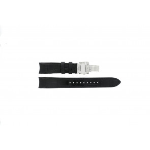 Seiko Uhrenarmband SNA741P2 / 7T62-0GE0 Leder Schwarz 22mm + schwarzen nähte