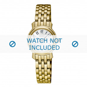 Uhrenarmband Seiko SXGP64P1 / 1N01-0SG0 / M0ZX112K0 Stahl Vergoldet 11mm