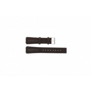 Skagen Uhrenarmband 433LSL Push Pin / No screws Leder Braun 20mm + weiße nähte