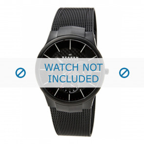 Skagen Uhrenarmband 809XLTBB Metall Schwarz