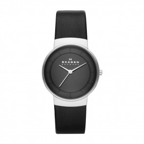 Skagen Uhrenarmband SKW2059 Leder Schwarz