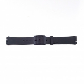Uhrenarmband Swatch (alt.) P51 Kunststoff Schwarz 17mm