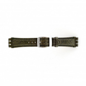 Uhrenarmband Swatch (alt.) SC14.11 Leder Grün 19mm