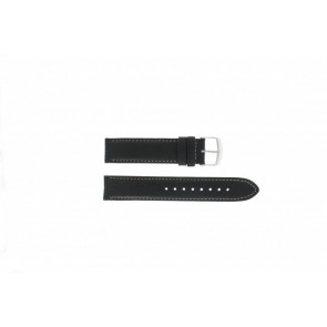 Timex Uhrenarmband T2N156 Leder Schwarz 20mm 