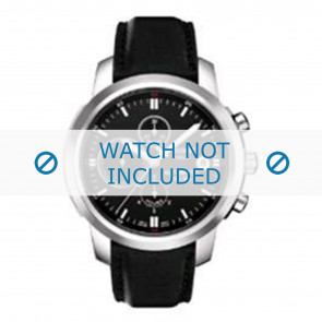 Uhrenarmband Tissot T014427 - T600027690 Leder Schwarz 20mm