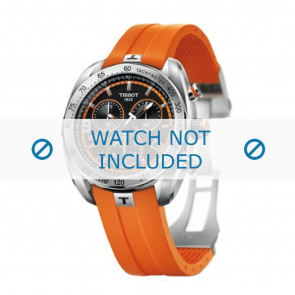 Uhrenarmband Tissot T076.417.A PRS 330 / T610032877 Kautschuk Orange 21mm